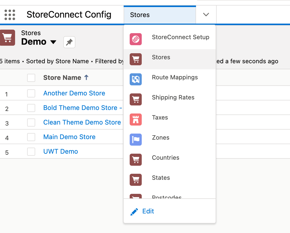 StoreConnect Config