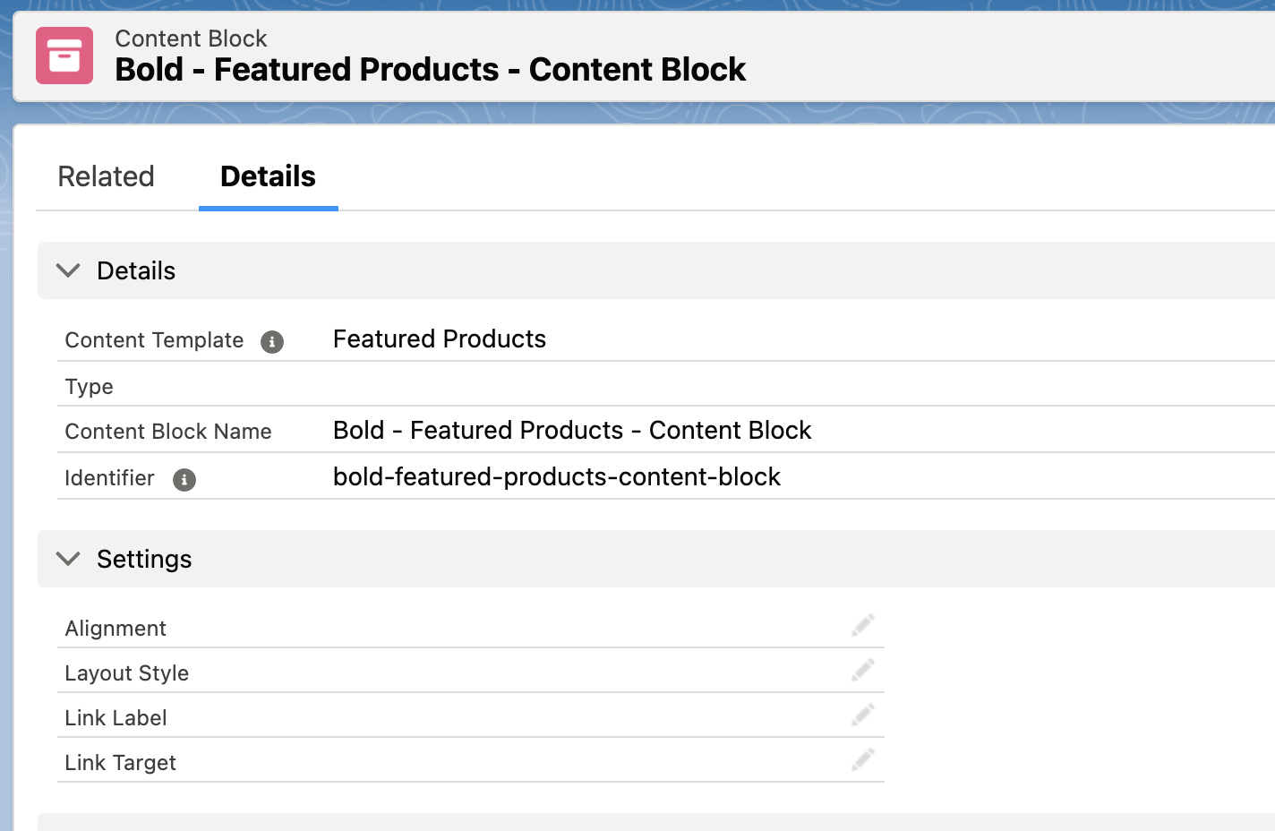 Featured Products content block