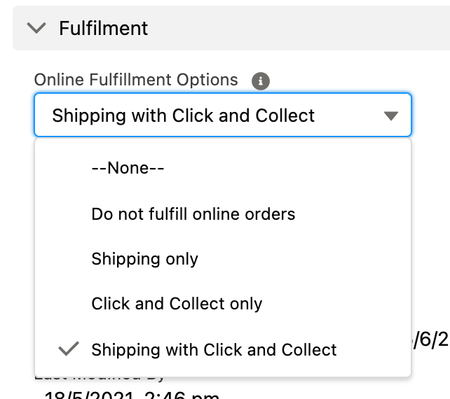 Fulfilment Options